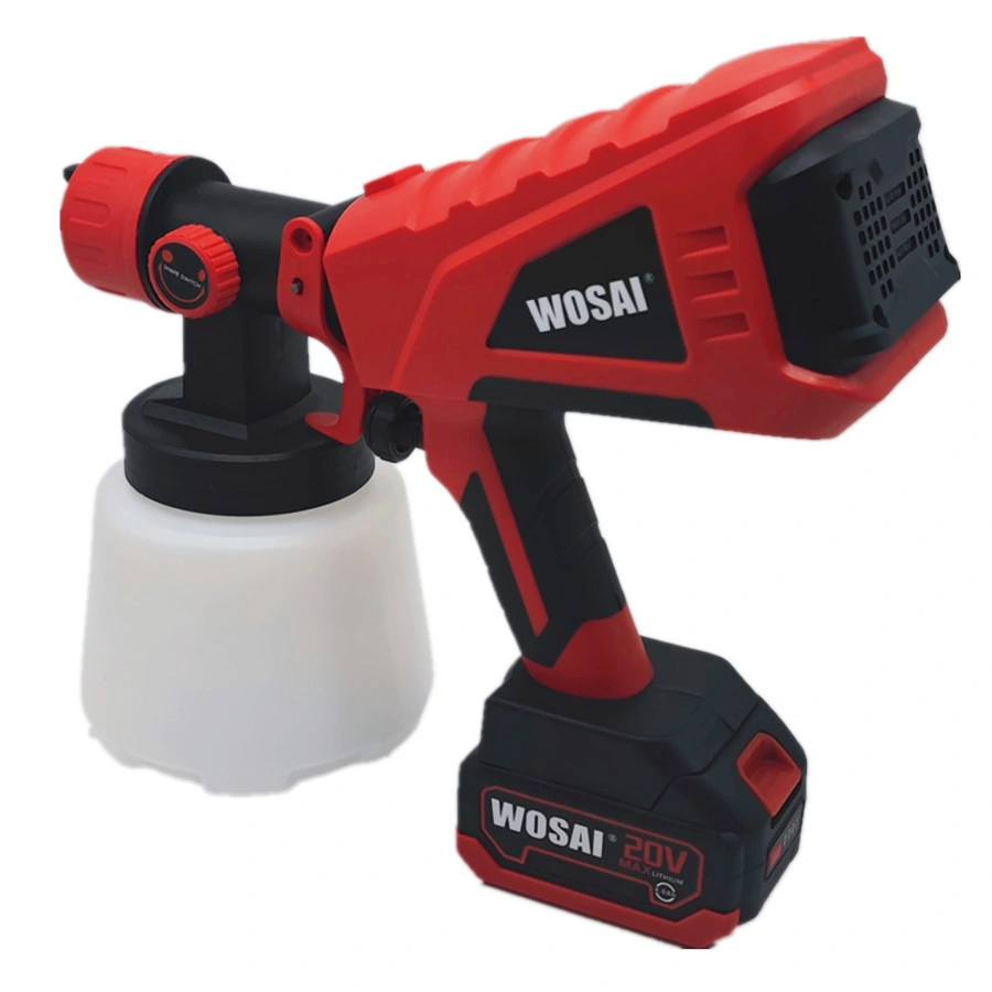 Wosai 20V Wholesale Cordless Paint Sprayer Airbrush Gun Power Spray Gun