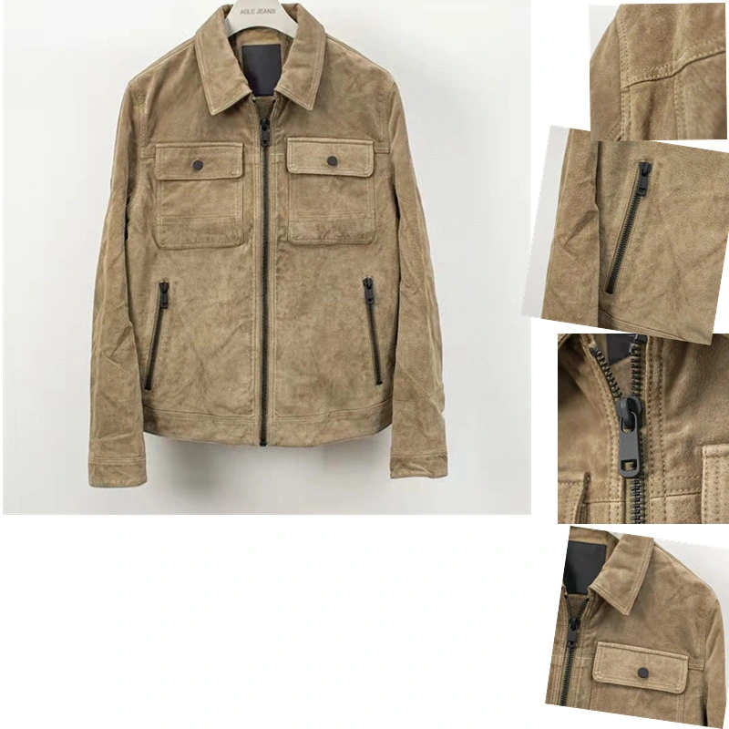 Genuine Leather Bomber Jackets Products Custom Faux Suede Short Blazer