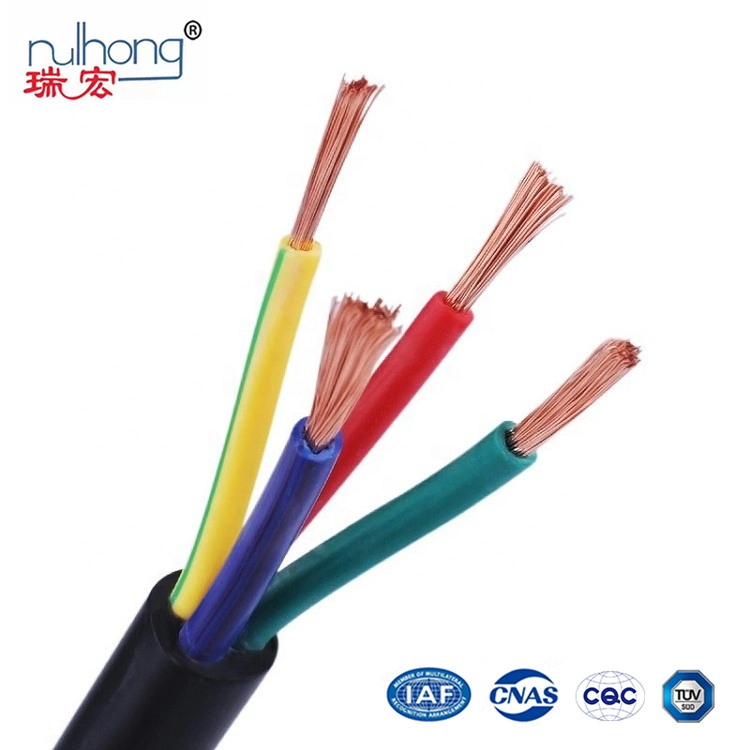 Copper Core Rvv Flexible Electric Wires for Household Connection to Outdoor Monitoring