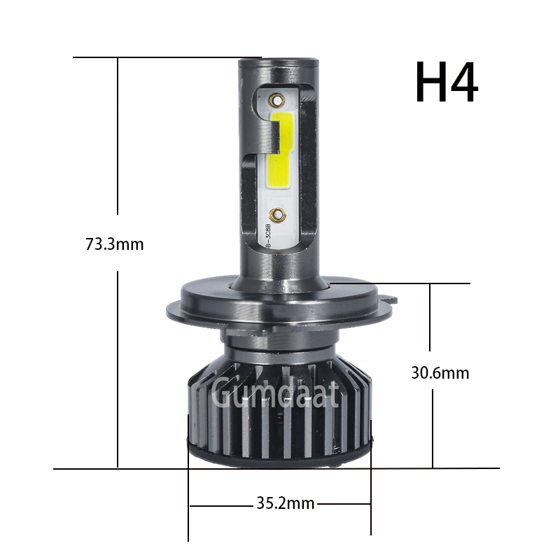 Con sistema de alumbrado universal de vehículos CANbus H4 H13 9006 9012 Bombilla de faro LED de luz de conducción automática