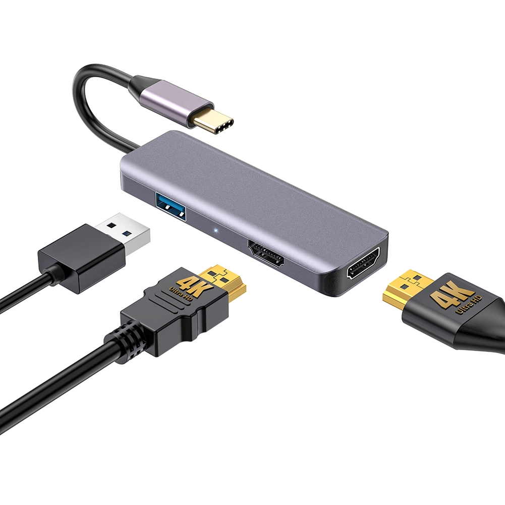 3 in 1 USB C Adapter, Multi Function Hub