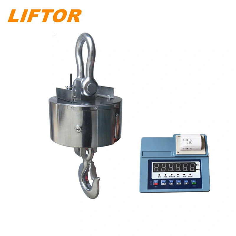 Liftor OCS 3/5/10/20/30/50 Ton Control remoto inalámbrico de pesaje digital eléctrico Balanza electrónica de grúa de camión con gancho de acero inoxidable para Ventas de grúas