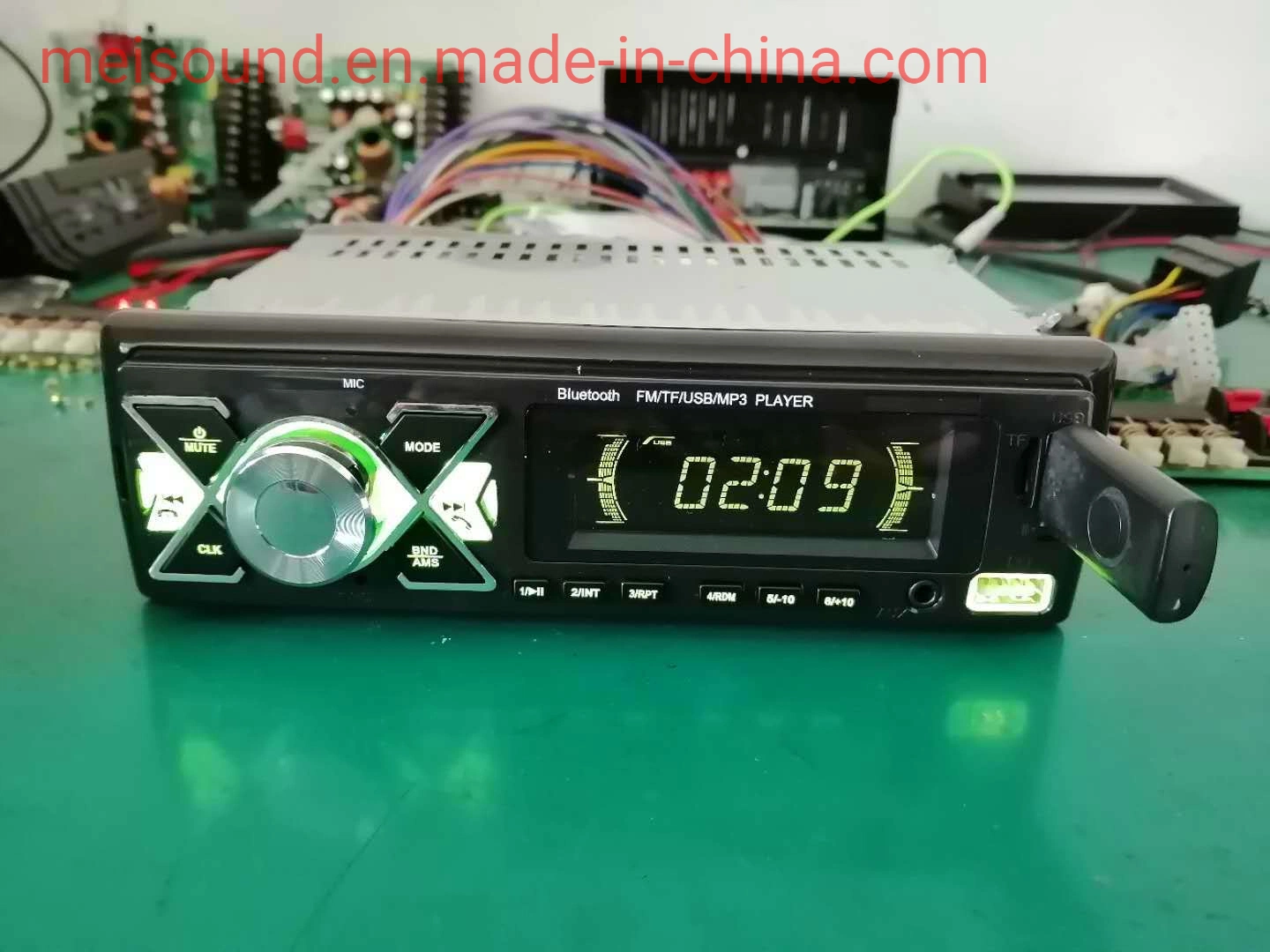 New Model of Car Radio MP3 Player with 2 USB and Bluetooth