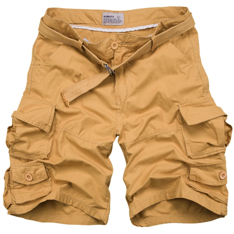 Men's Best Cotton Cheap Casual Camouflage Khaki Cargo Shorts Sale Clearance