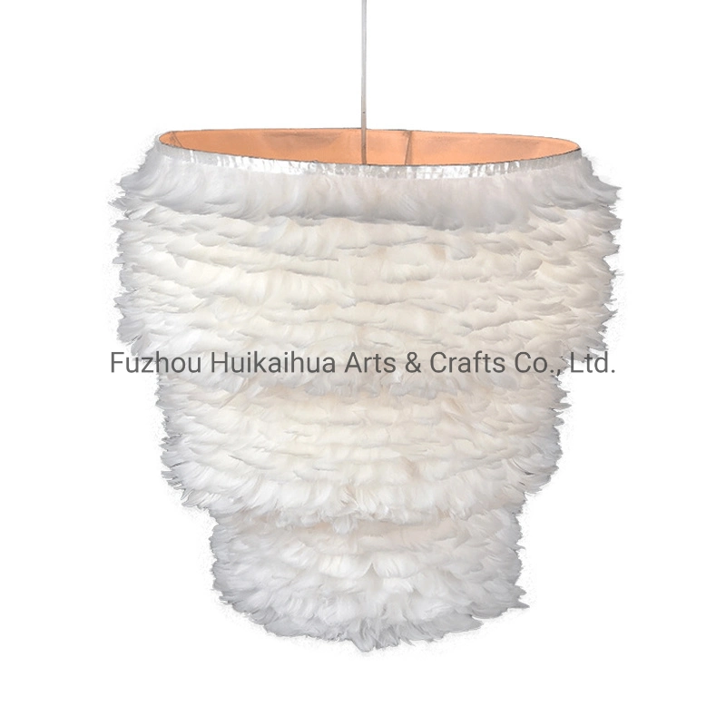 Feather Lamp Shade for Ceiling Pendant Light