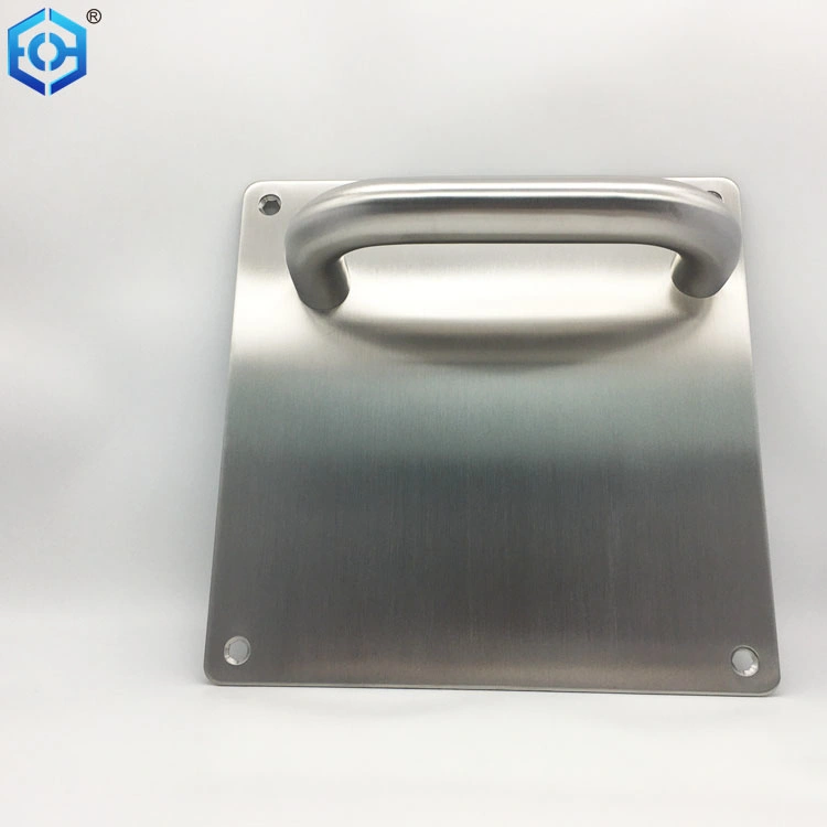 Door Hardware Stainless Steel Hollow Lever Handle on Back Plate