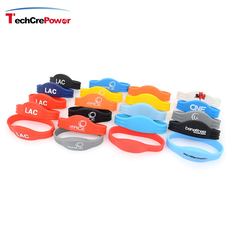 Waterproof 13.56MHz NFC Bracelet Programmable Adjustable Silicone RFID Wristband