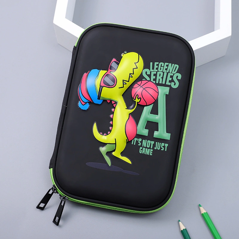 Custom Fashion Portable Zipper Stationary Case 3D Printing EVA School Pencil Case