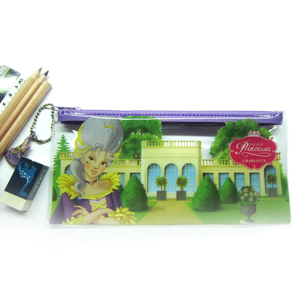 Transparent Waterproof Vinyl PVC Pencil Case for Personal Stuff and Stationery PVC Zipper Pencil Cases