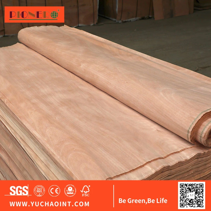 Hot Sale 0.3mm Okoume Veneer Wooden Veneer for Plywood Face