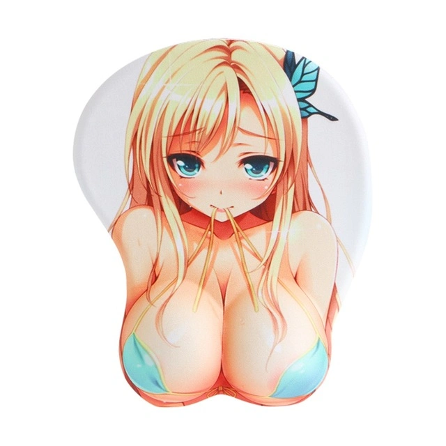 3D Custom Printed Boobs Mouse Pad Silica Gel Anime Wrist Rest Breast Custom Boom Mouse Pad