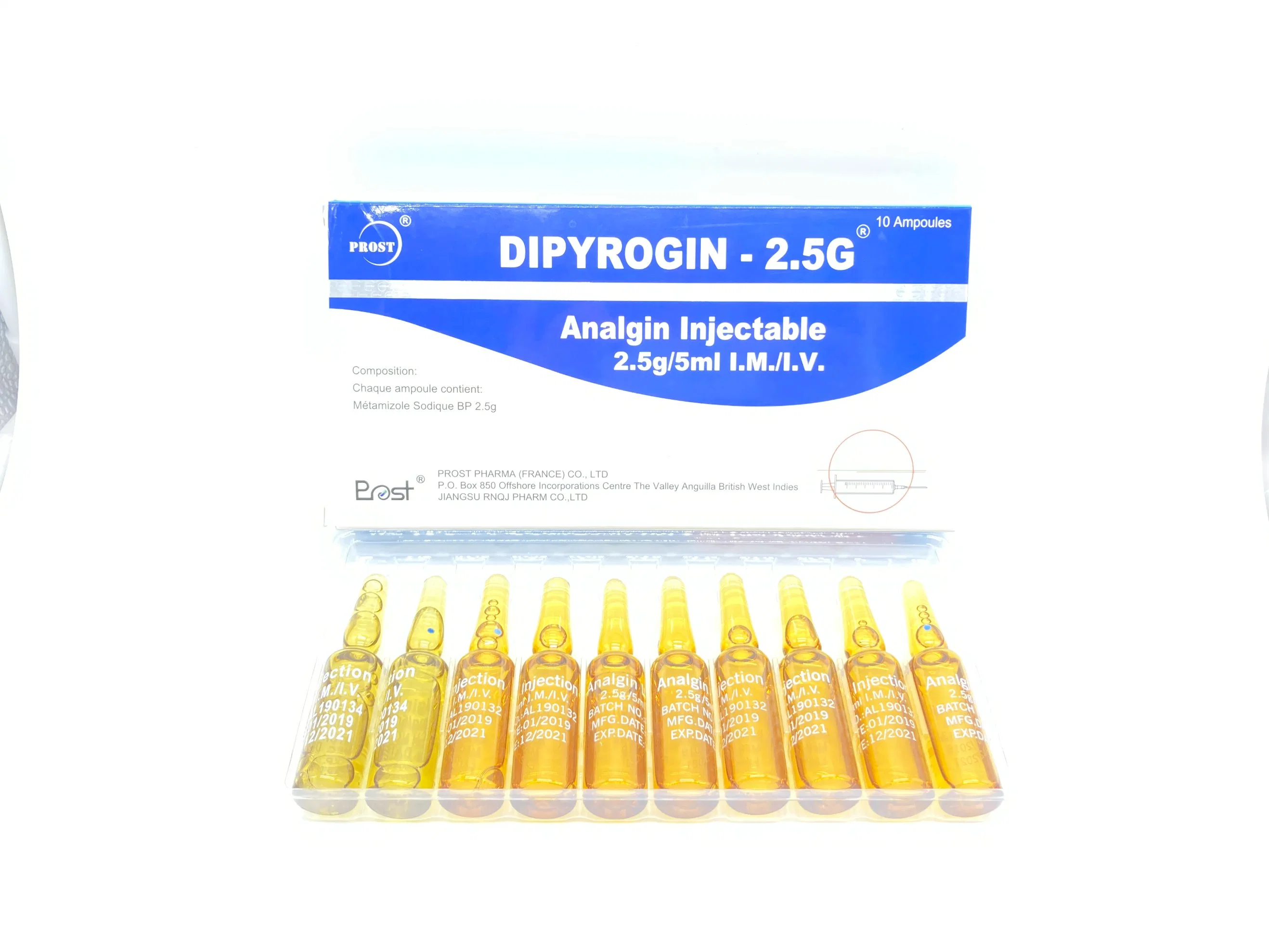 Directly Supply Analgin Injection 2.5mg/5ml