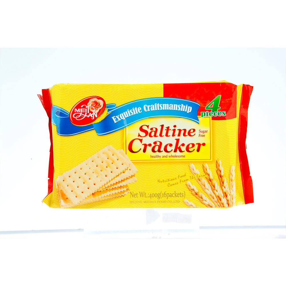 Salada de alimentos saludables galletas de soda Saltine Snack crackers en stock