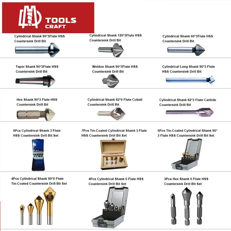 HSS Industrial 3 Flutes Countersink Drills Bit