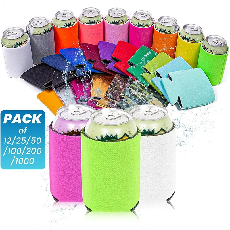 Custom Printed Waterproof Neoprene Can Covers Insulated Wine Cooler Beer Cup Sleeve