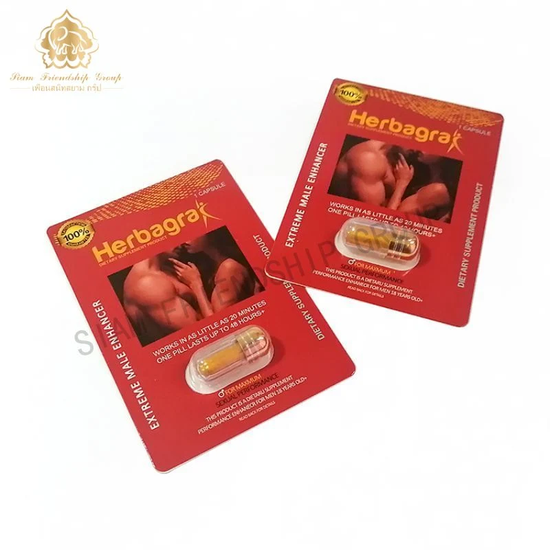 Wholesale/Supplier Sex Power Capsule Packaging Display Box 3D Card Pills