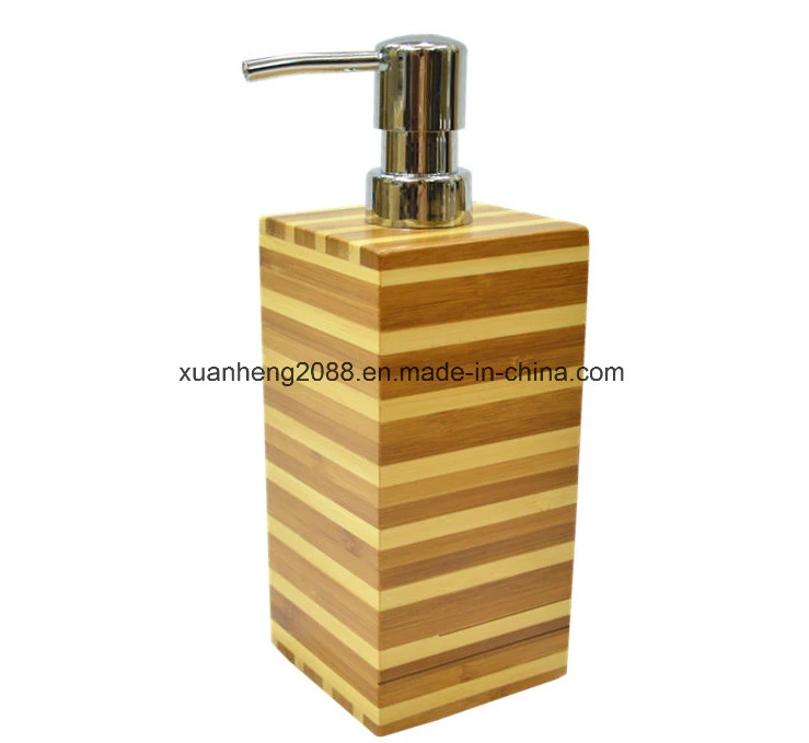 Cosmetic Packaging Plastic Shampoo Fiber Bottle Dispenser Airless Bamboo Body Lotion Bottle with Bamboo Lotion