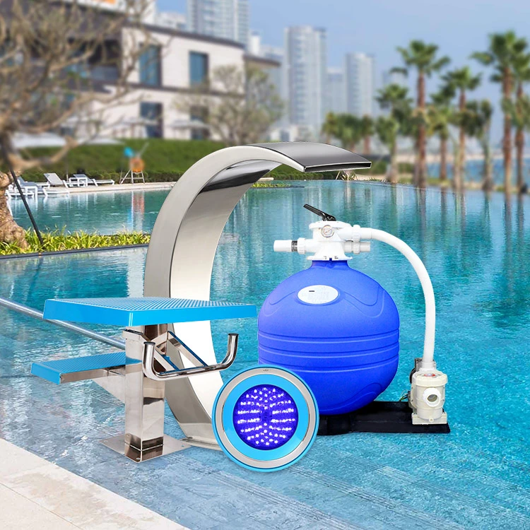 Whole Set Swimming Pool Cleaning Equipment Accessories Include Pool Filter