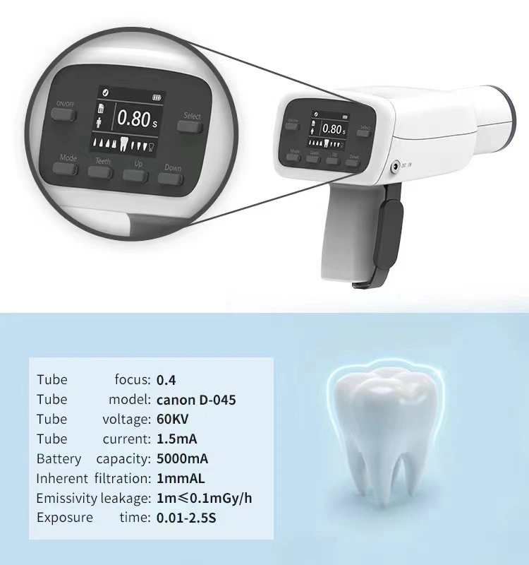 Dental Sensor Neue Pistole Handheld Dental X-ray Portable Unit mit 3 Farben