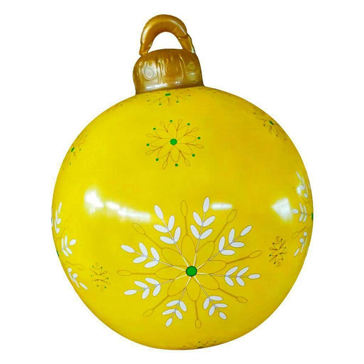 Надувной шар с плоским шаром 60 см для наружного сада Рождественский Надутый шар