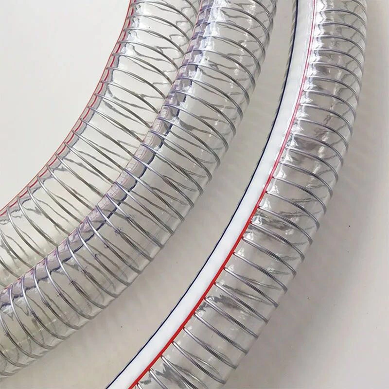 PVC 32mm 40mm Transparent Steel Wire Reinforced Hose Suction Hose