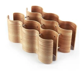 Hot Selling Wholesale/Supplier Customized Bamboo Wine Holder 4 Layers Rack for Bar