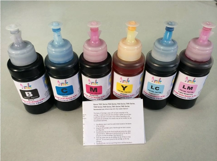 High Quality Refill Ink T6731 T6732 T6733 T6734 T6735 T6736 for Epson L800 L801 L805 L810 L850 L1800 Printer