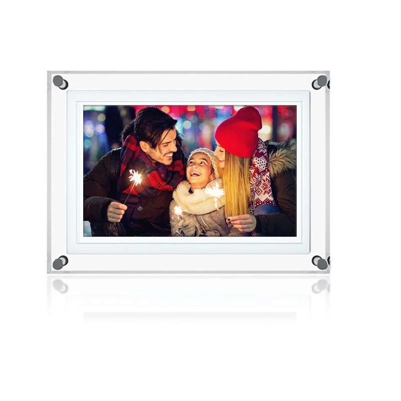 Publicidade LCD SD USB player de vídeo Digital Photo Frame com bateria