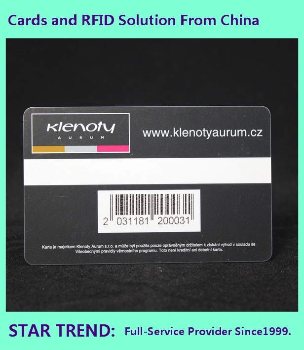 Cmyk Four Color printing Barcode Card for Library, Super Market, Membership