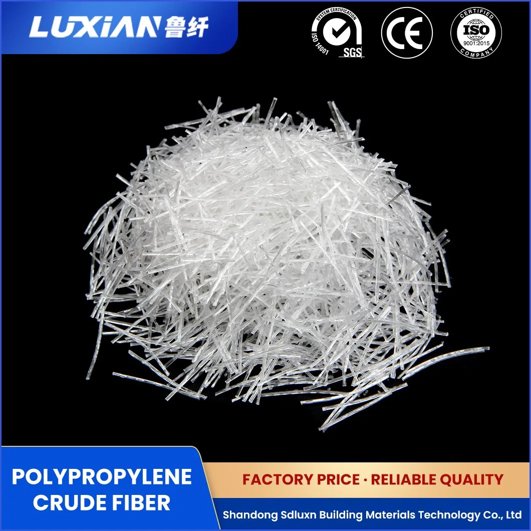 Sdluxn Reinforcing Fibers for Concrete Wholesale/Supplier Reinforced Polypropylene Crude Fiber China High Temperature Stability Curved PP Macro Fiber Suppliers