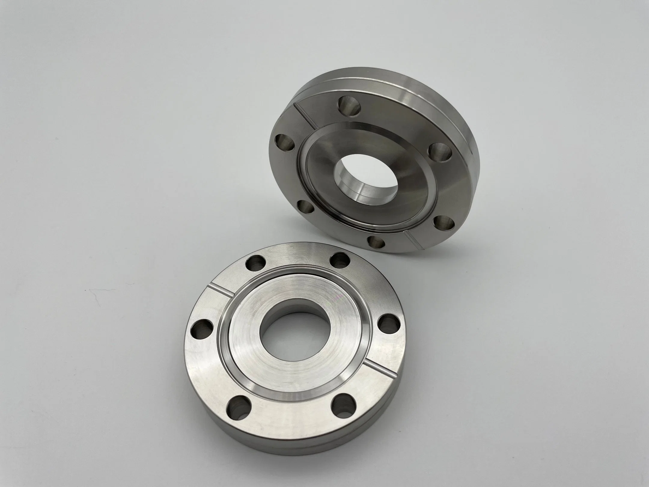 Customized Uhv Flange Stainless Steel Flange Cast Flanges CF Bored Flange with Threaded Holes