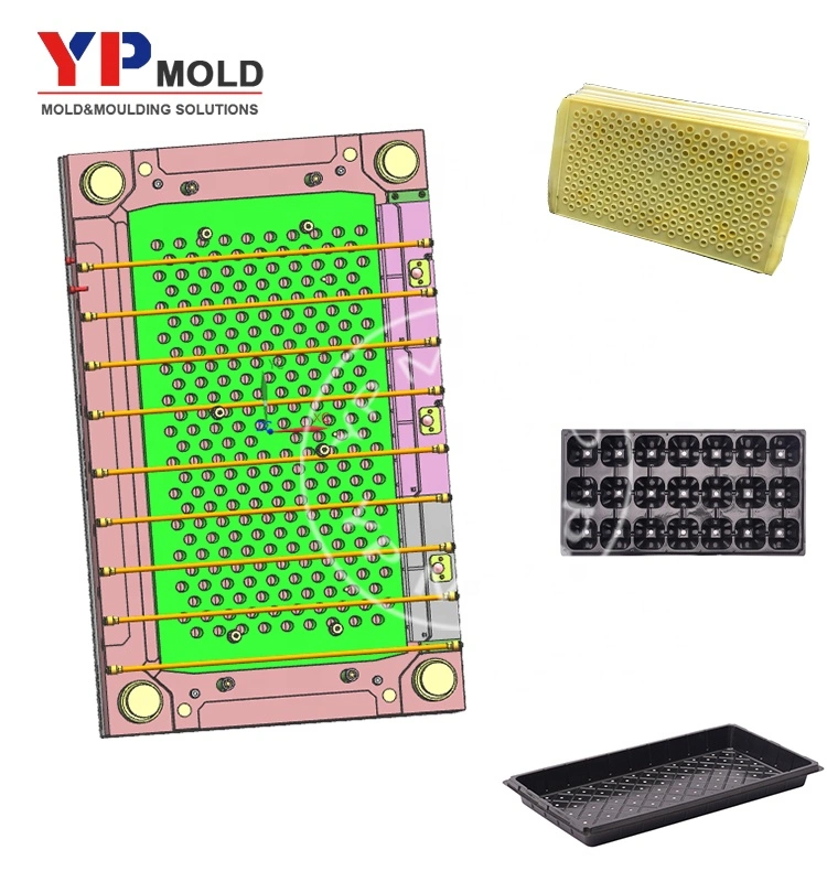 Plastic Large Plaste Injection Mold Polypropylene Big Bean Seed Tray Support Carry Tray Mold