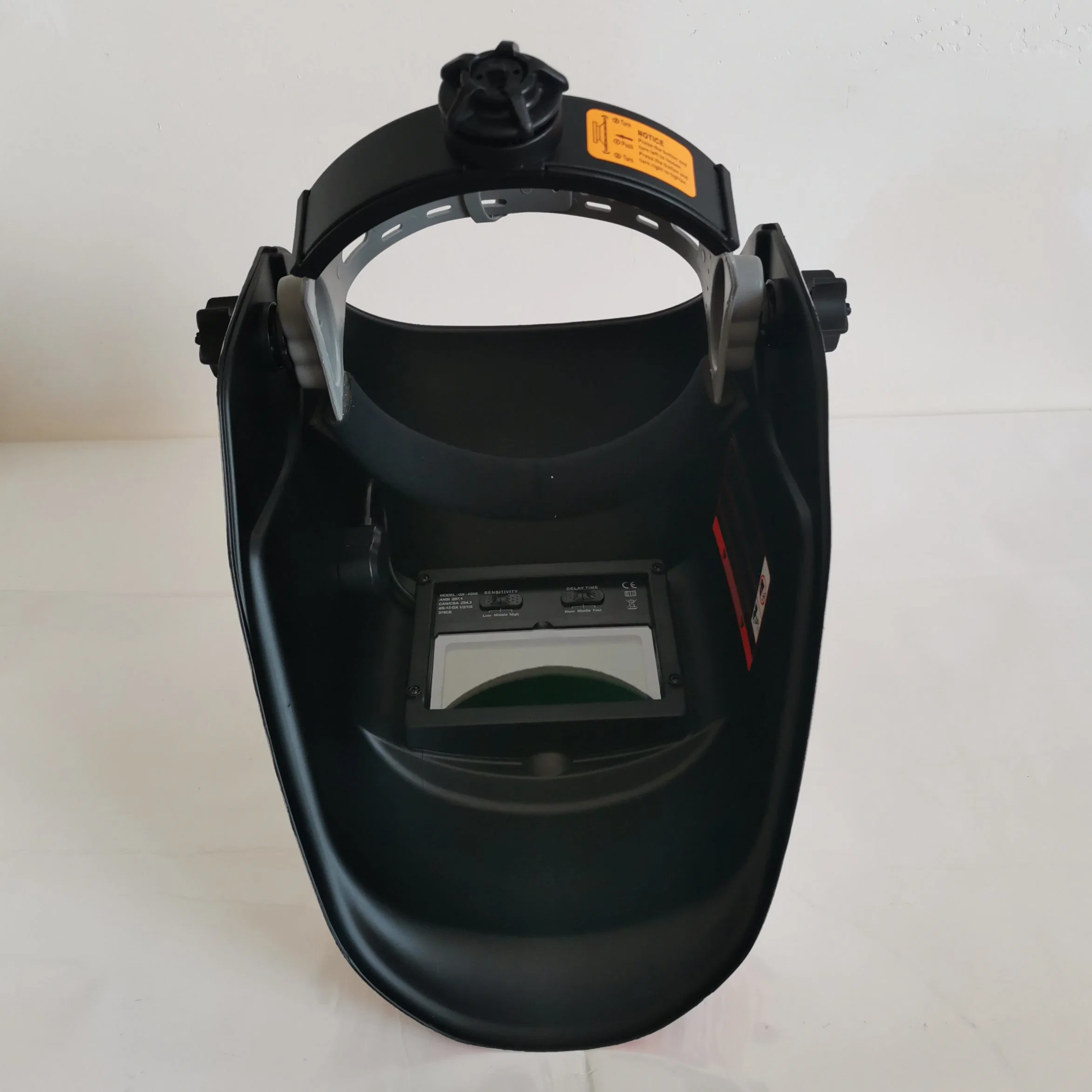 Welding Mask External Solar Cells PP Safety Helmet Type Welding Helmet