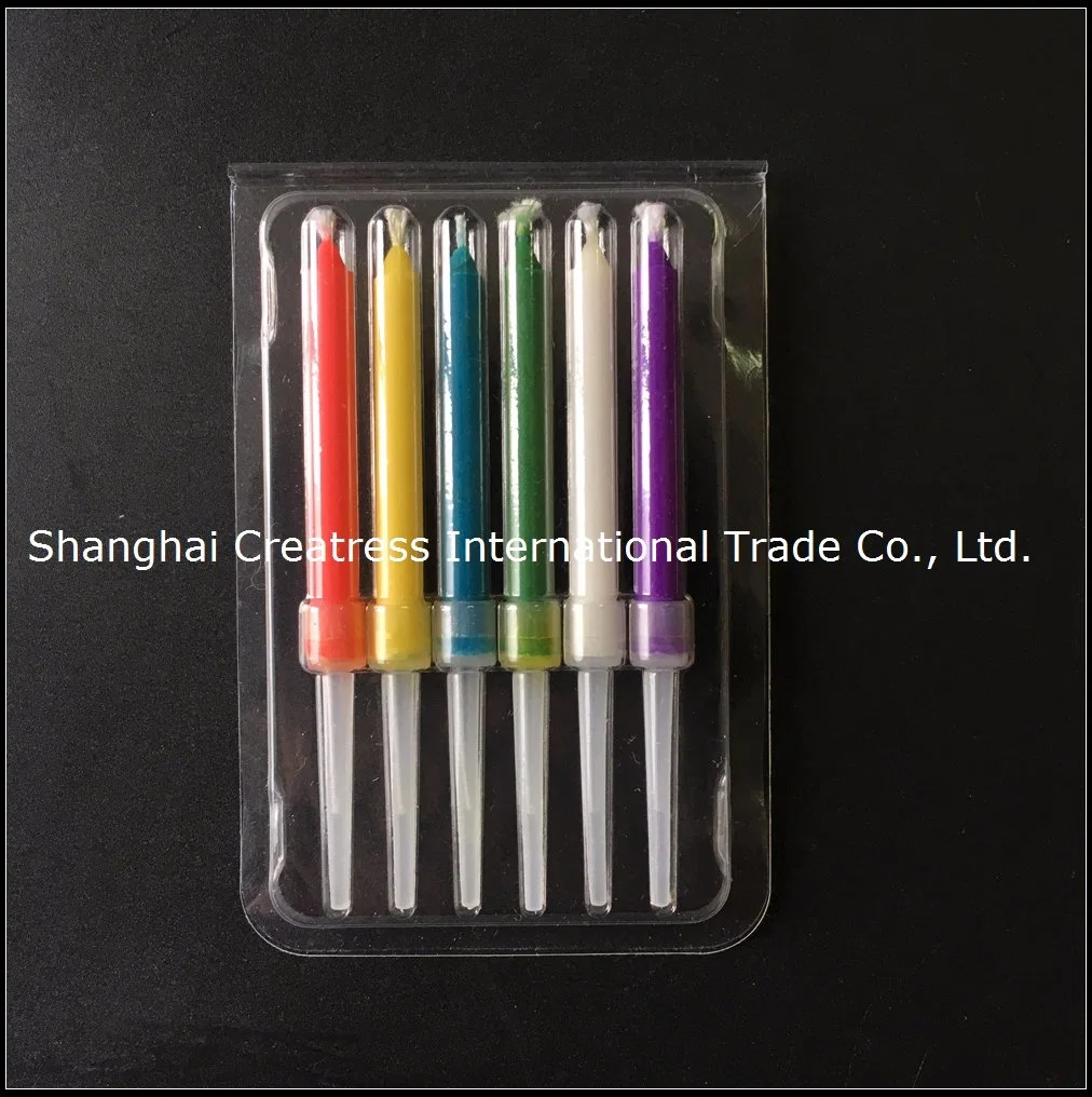 Wholesale/Supplier Colorful Sparkler Birthday Cake Candles Rainbow Flame Happy Birthday Candles