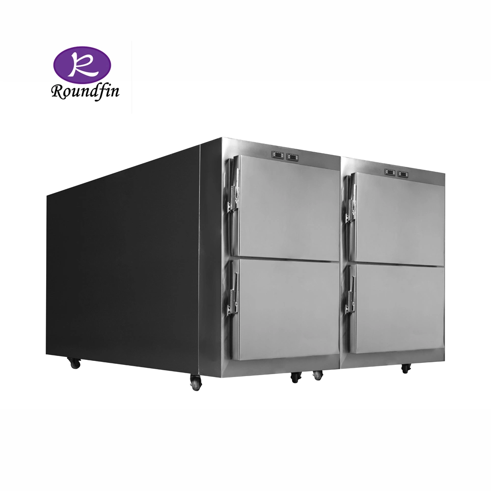 Medical Stainless Steel Mortuary Equipment Morgue Cold 6 Corpses Storage Dead Body Fridge Funeral Freezer