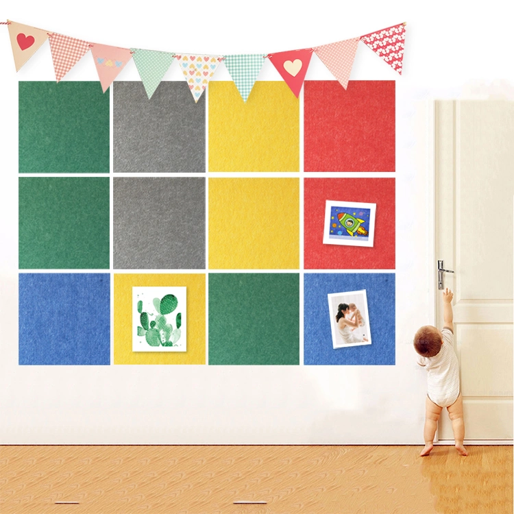 Notice Board Polyester Fiber Needle Board Felt Message Board Photo Wall