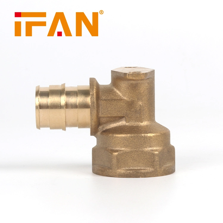 Ifan Factory Price Brass Color Pex Fitting Customized Pex Pipe Fitting