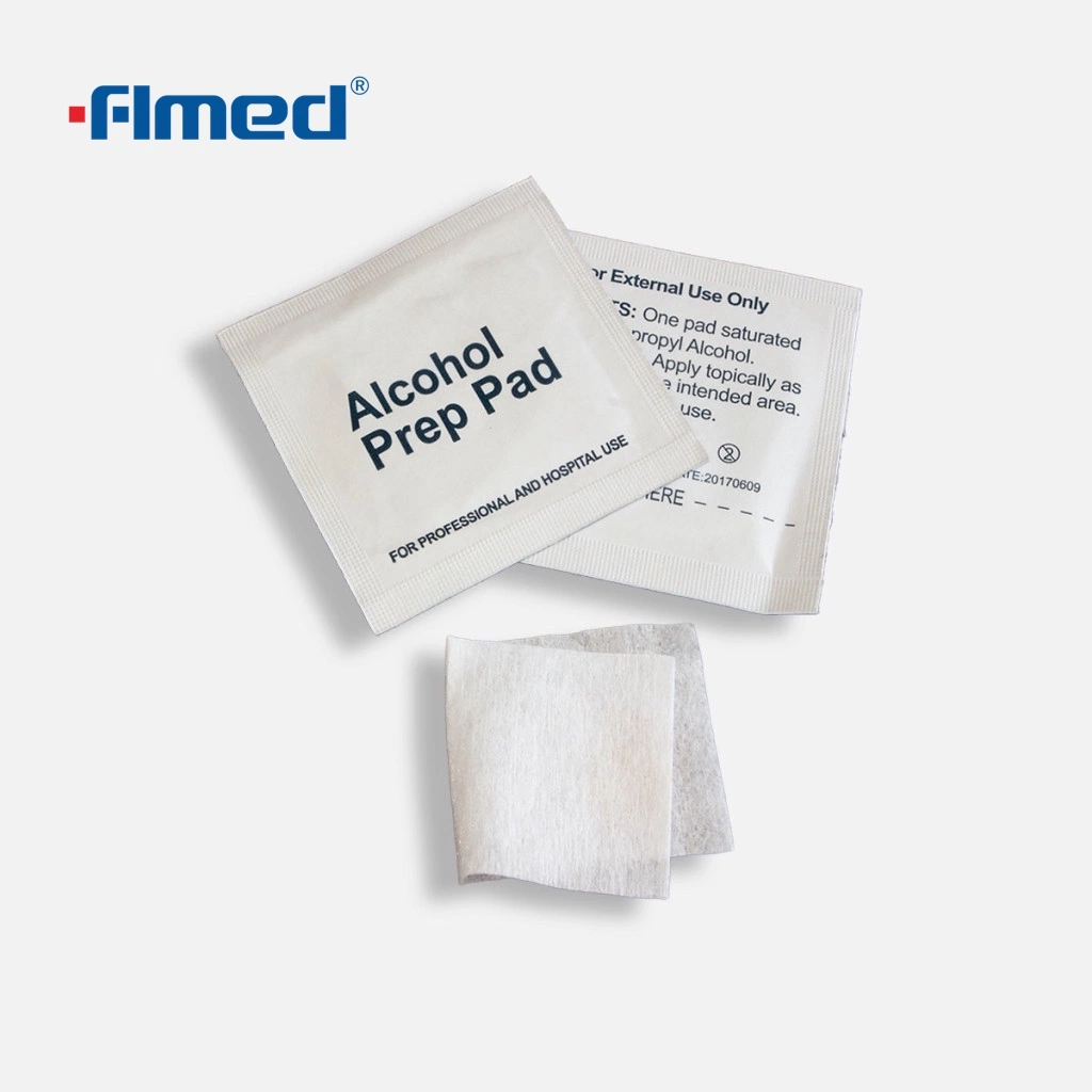 China Wholesale/Supplier Medical Supply Non-Woven Fabric Customized 70% Isopropyl Alcohol Prep Pad