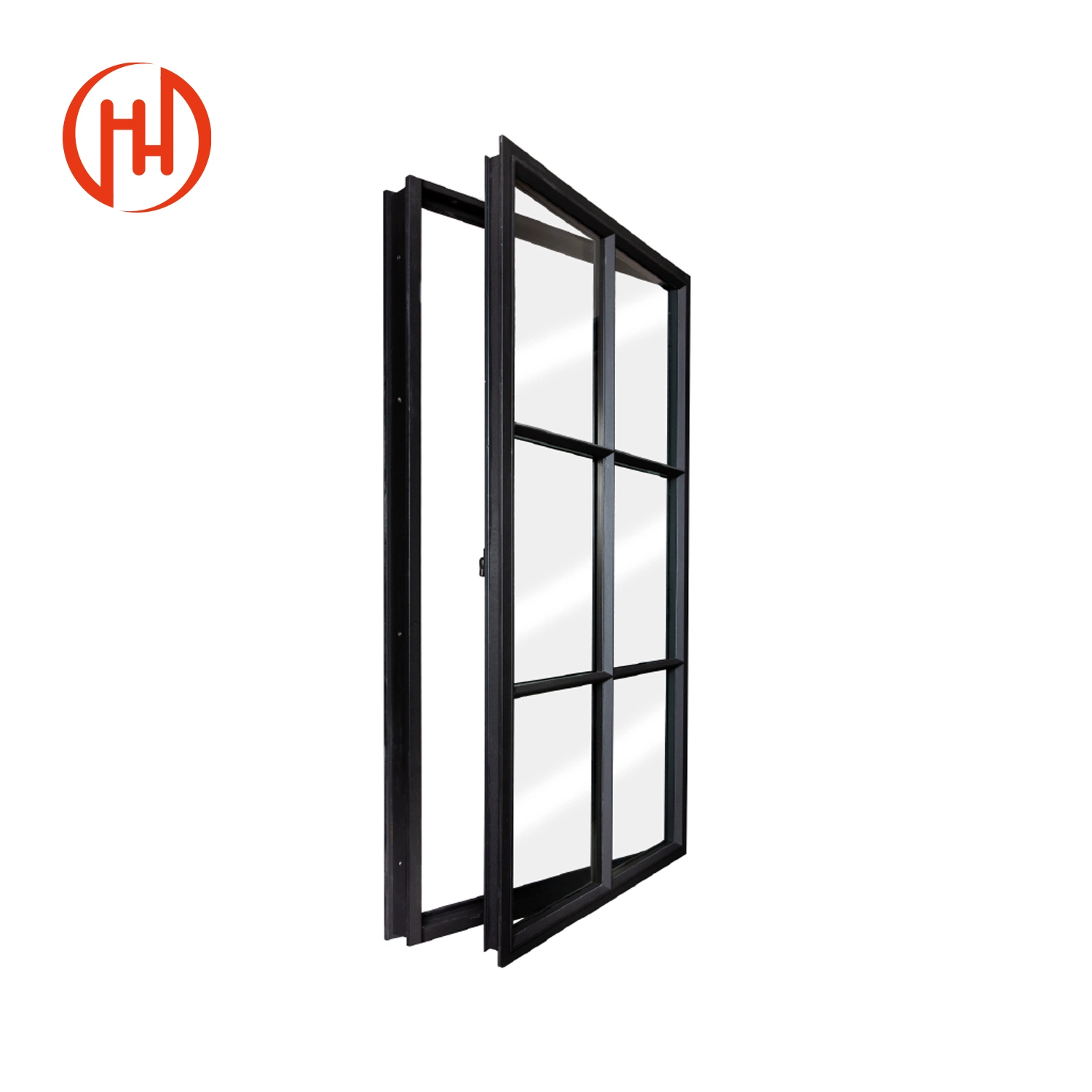 Double Casement Metal Window - Aluminum