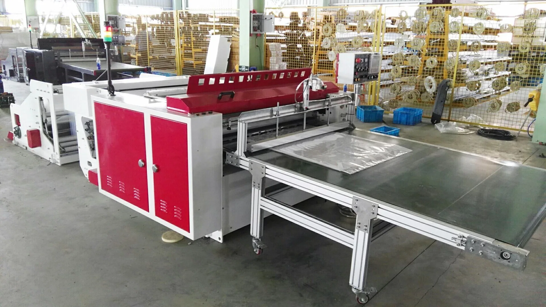 Fully Automatic High Speed Cold Cutting Bag Maker for Making Plastic LDPE Flat Bag