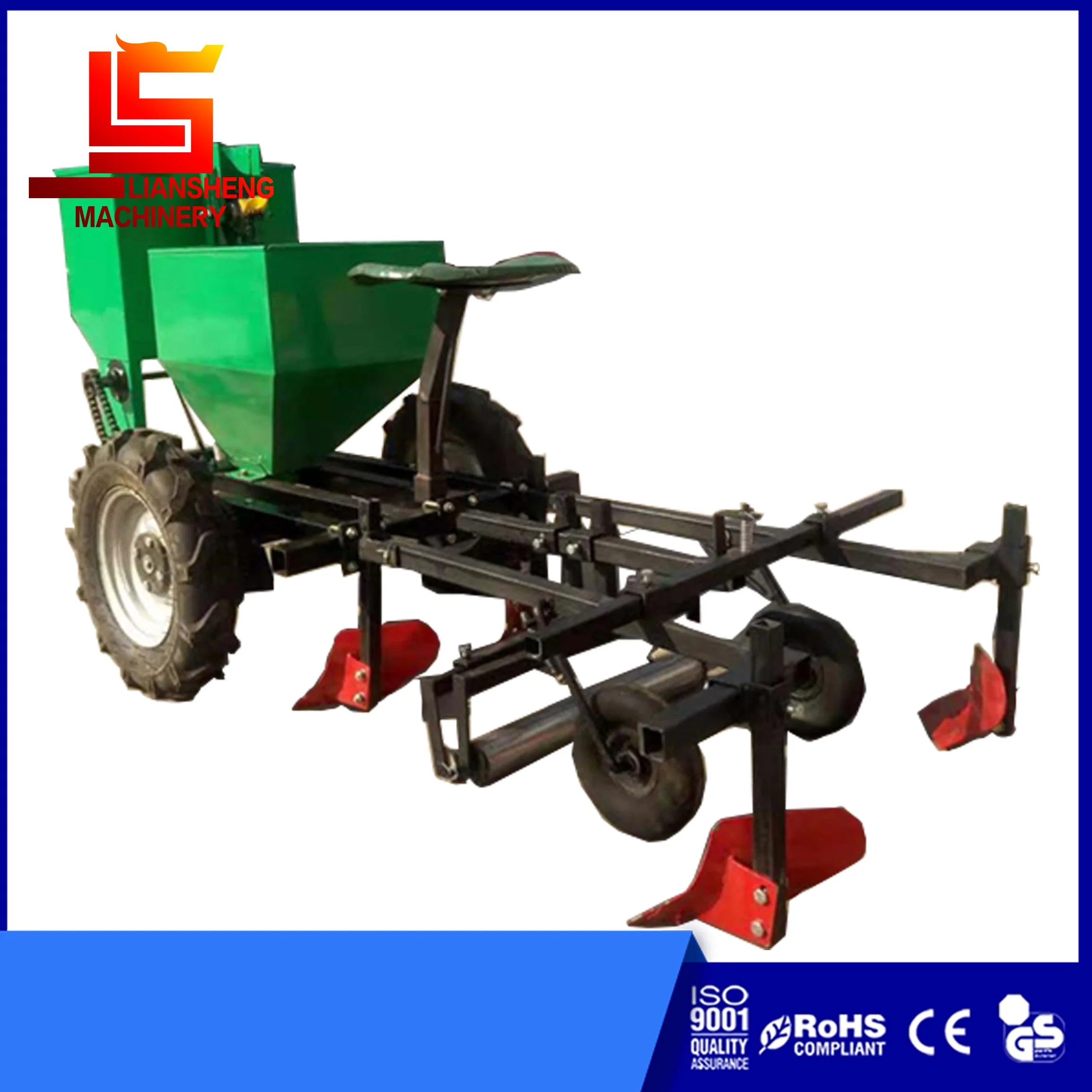 Multi-Function Potato Planter, Integrated Planting Machine for Sowing, Fertilizing, Ridge, Rotary Tillage and Film Mulching