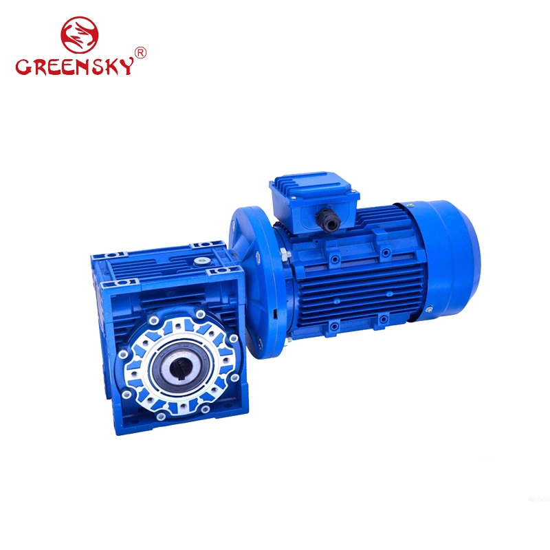 IE2 IE3 Right Angle Worm Gearbox Electric AC Induction Motor