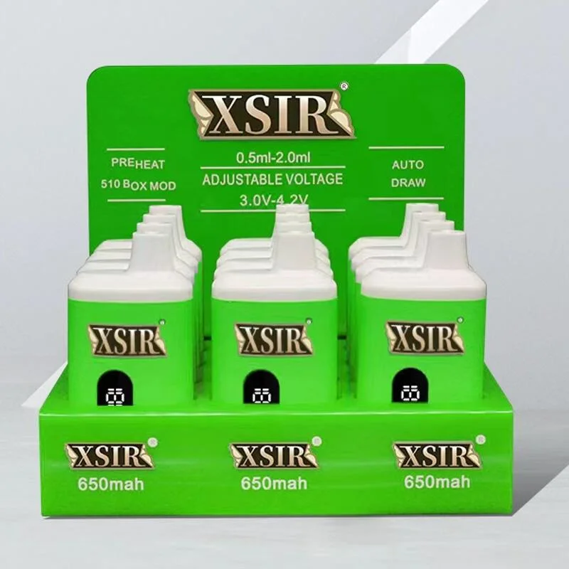 Bateria de cobertura de rosca Xsir 510 com ecrã indicador para C-BD Vape