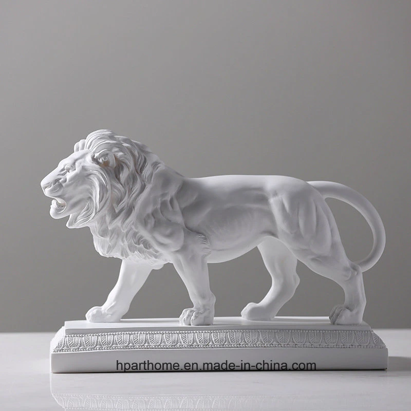 Exquisite High-End Home Resin Crafts Lion Effigy Furnishing Art