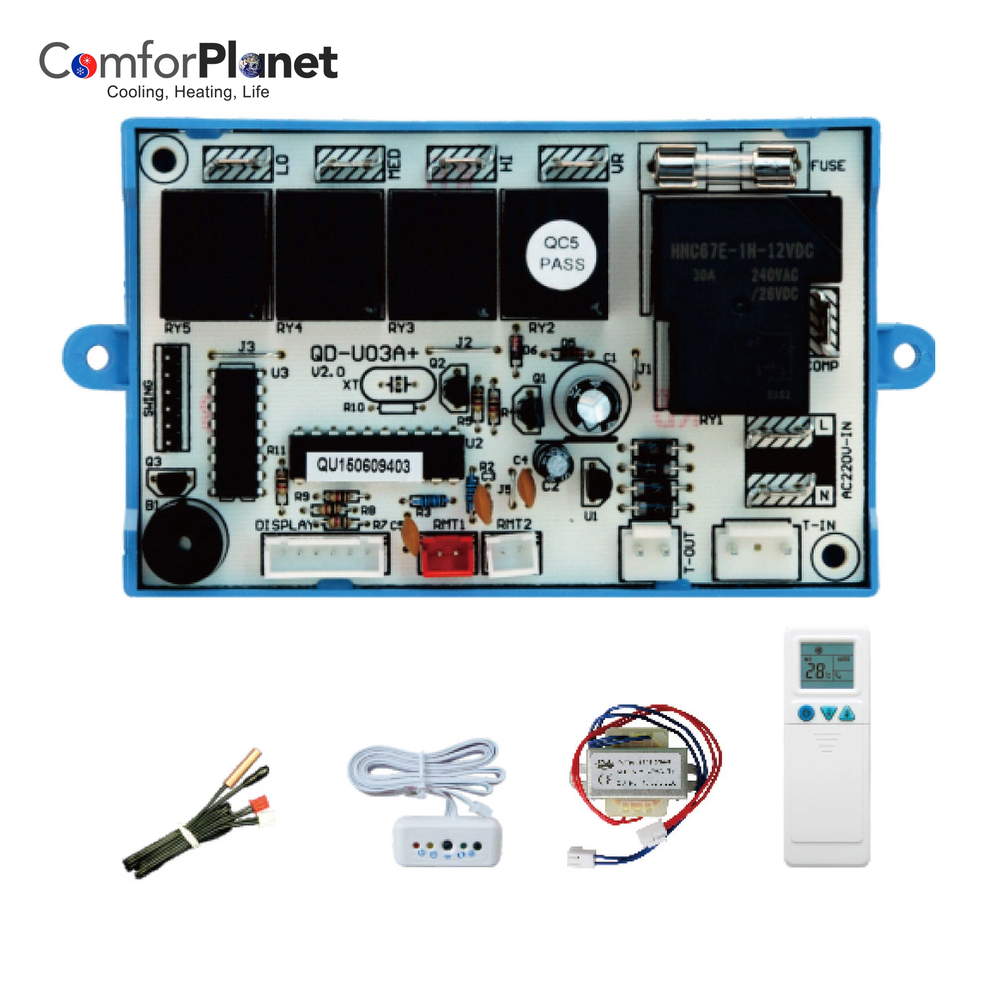 Circuit Board Qd-U02b Smart AC Digital Universal Remote Control System for Air Conditioner