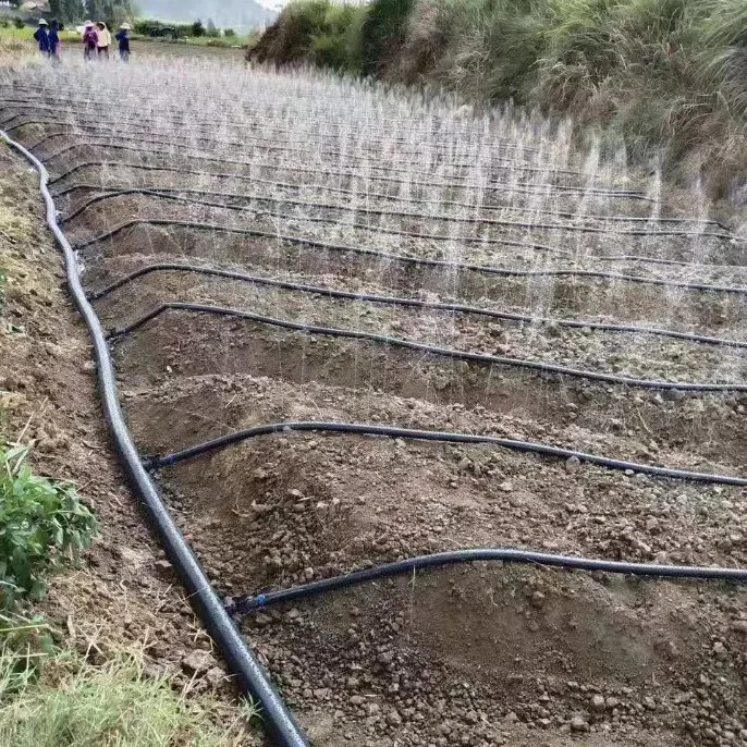 Black Equipment Drip Hose Reel Price Dripline Farm Irrigation Greenhouse System