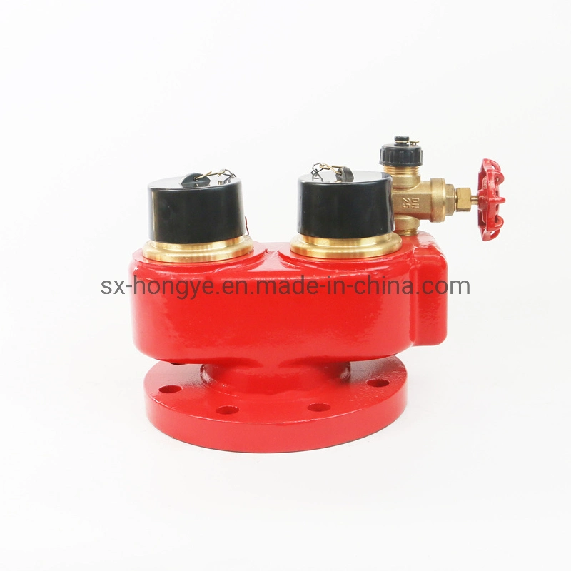 Siamese Connection 2 Way Breeching Inlet Fire Valve DN100 4"X2.5"X2.5"