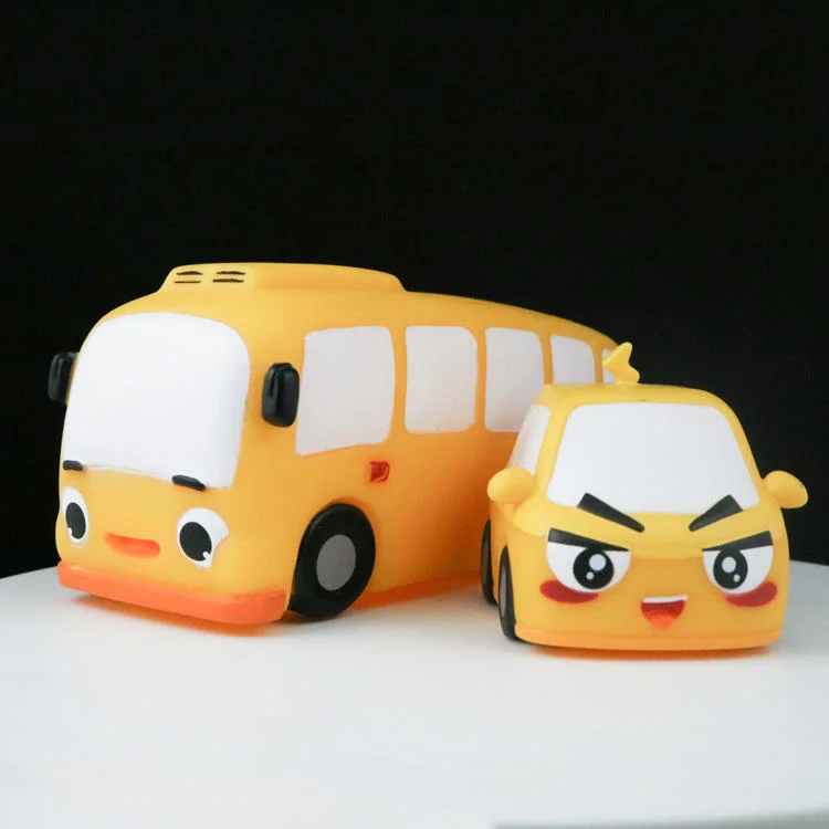 تصميم مخصص البلاستيك نموذج حافلة كارتون لعبة السيارات