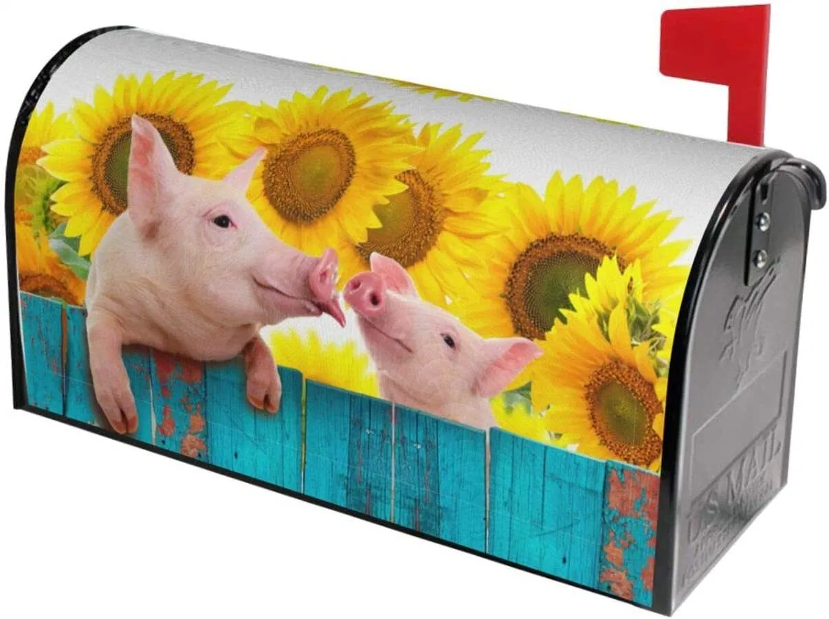 Custom Sublimation Magnetic Mailbox Covers, Mail Wraps Garden Yard Home Decor for Outdoor