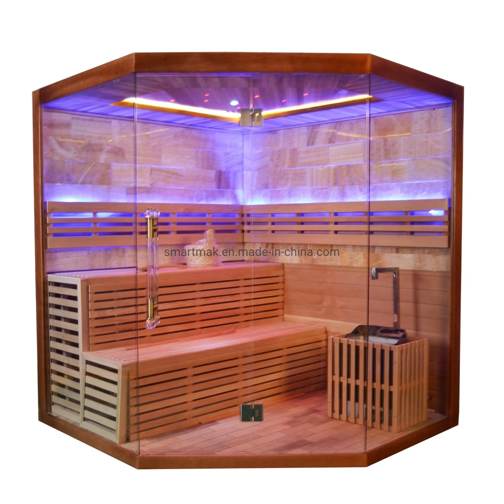 High Quality Indoor Sauna and Steam Combined Room for 5 Person